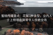蜜桃传媒盘点：花絮3种类型，业内人士上榜理由异常令人惊艳全场