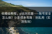 收藏级教程，p站浏览器——账号安全怎么做？少走很多弯路｜别乱用（实测有效）